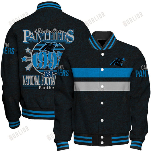 Carolina Panthers Football Team 2024 -25 Super Durable Unisex Varsity Jacket