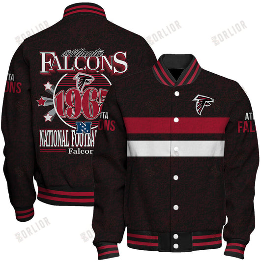 Atlanta Falcons Football Team 2024 -25 Super Durable Unisex Varsity Jacket
