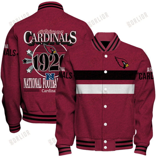 Arizona Cardinals Football Team 2024 -25 Super Durable Unisex Varsity Jacket