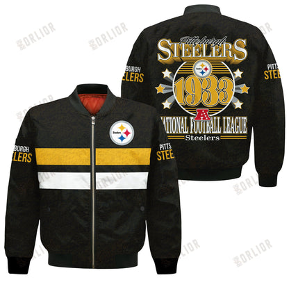 Pittsburgh Steelers Football Team 2024 -25 Super Durable Bomber Jacket