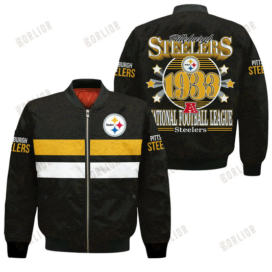 Pittsburgh Steelers Football Team 2024 -25 Super Durable Bomber Jacket