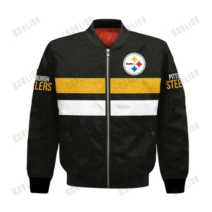 Pittsburgh Steelers Football Team 2024 -25 Super Durable Bomber Jacket