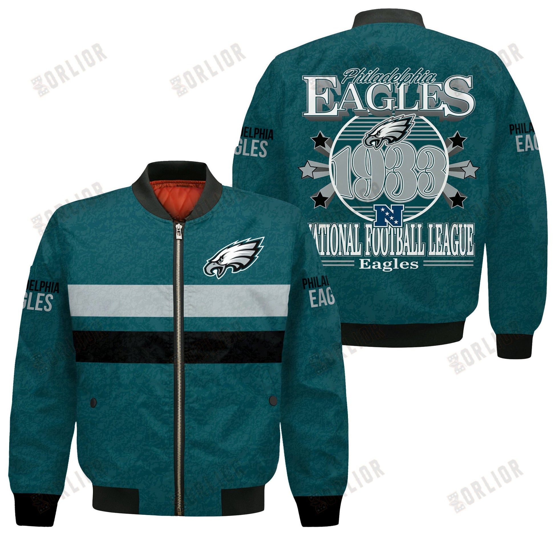 Philadelphia Eagles Football Team 2024 -25 Super Durable Bomber Jacket