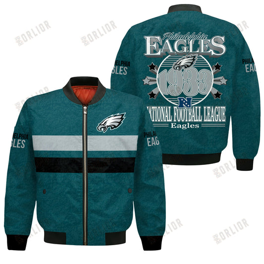 Philadelphia Eagles Football Team 2024 -25 Super Durable Bomber Jacket