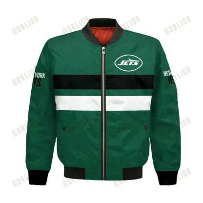 New York Jets Football Team 2024 -25 Super Durable Bomber Jacket