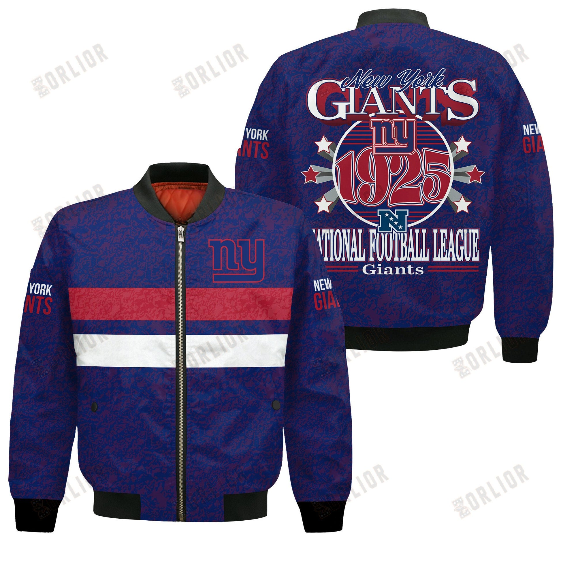 New York Giants Football Team 2024 -25 Super Durable Bomber Jacket