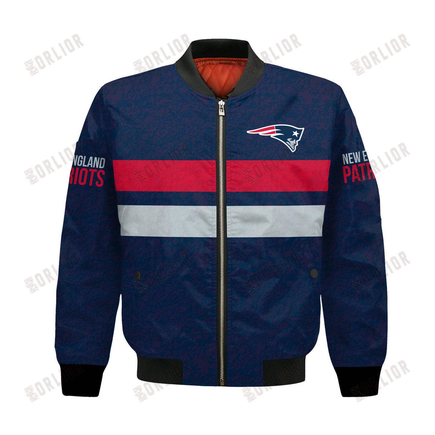 New England Patriots Football Team 2024 -25 Super Durable Bomber Jacket