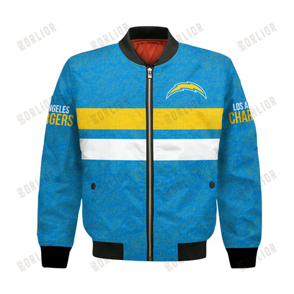 Los Angeles Chargers Football Team 2024 -25 Super Durable Bomber Jacket