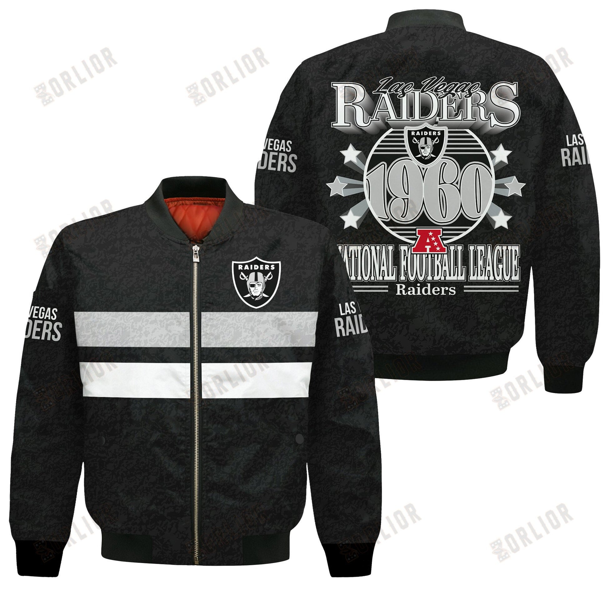Las Vegas Raiders Football Team 2024 -25 Super Durable Bomber Jacket