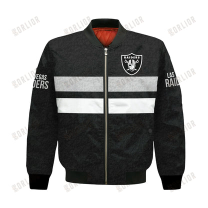 Las Vegas Raiders Football Team 2024 -25 Super Durable Bomber Jacket