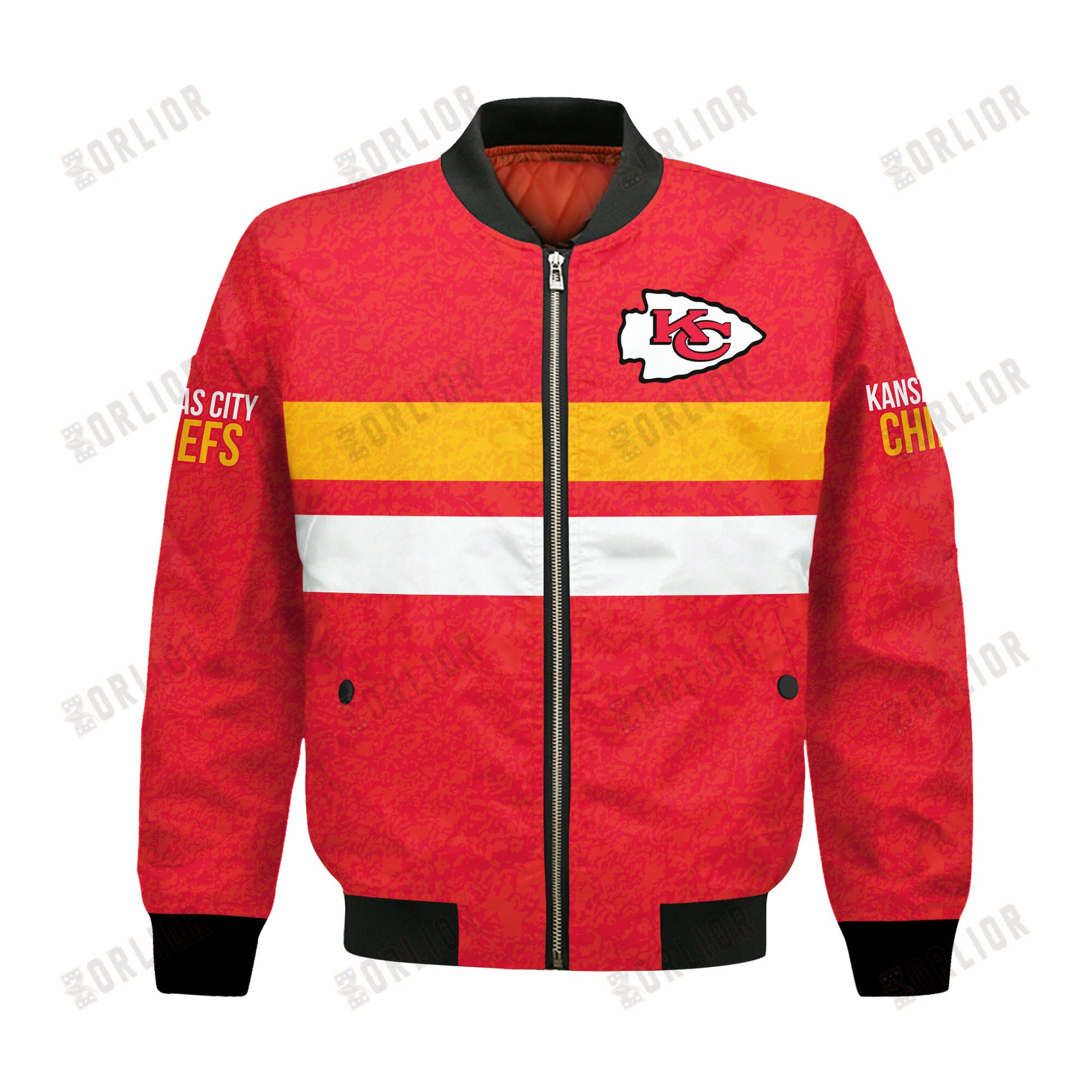 Kansas City Chiefs Football Team 2024 -25 Super Durable Bomber Jacket