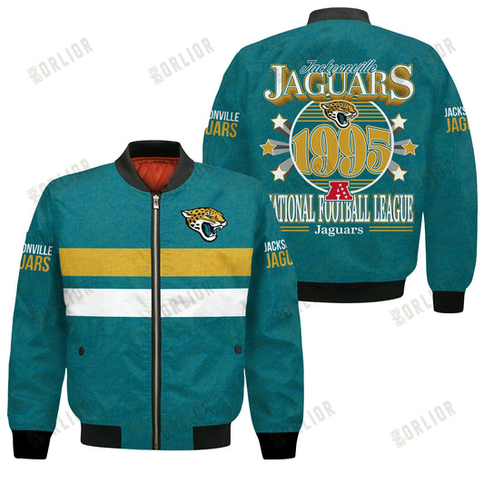 Jacksonville Jaguars Football Team 2024 -25 Super Durable Bomber Jacket