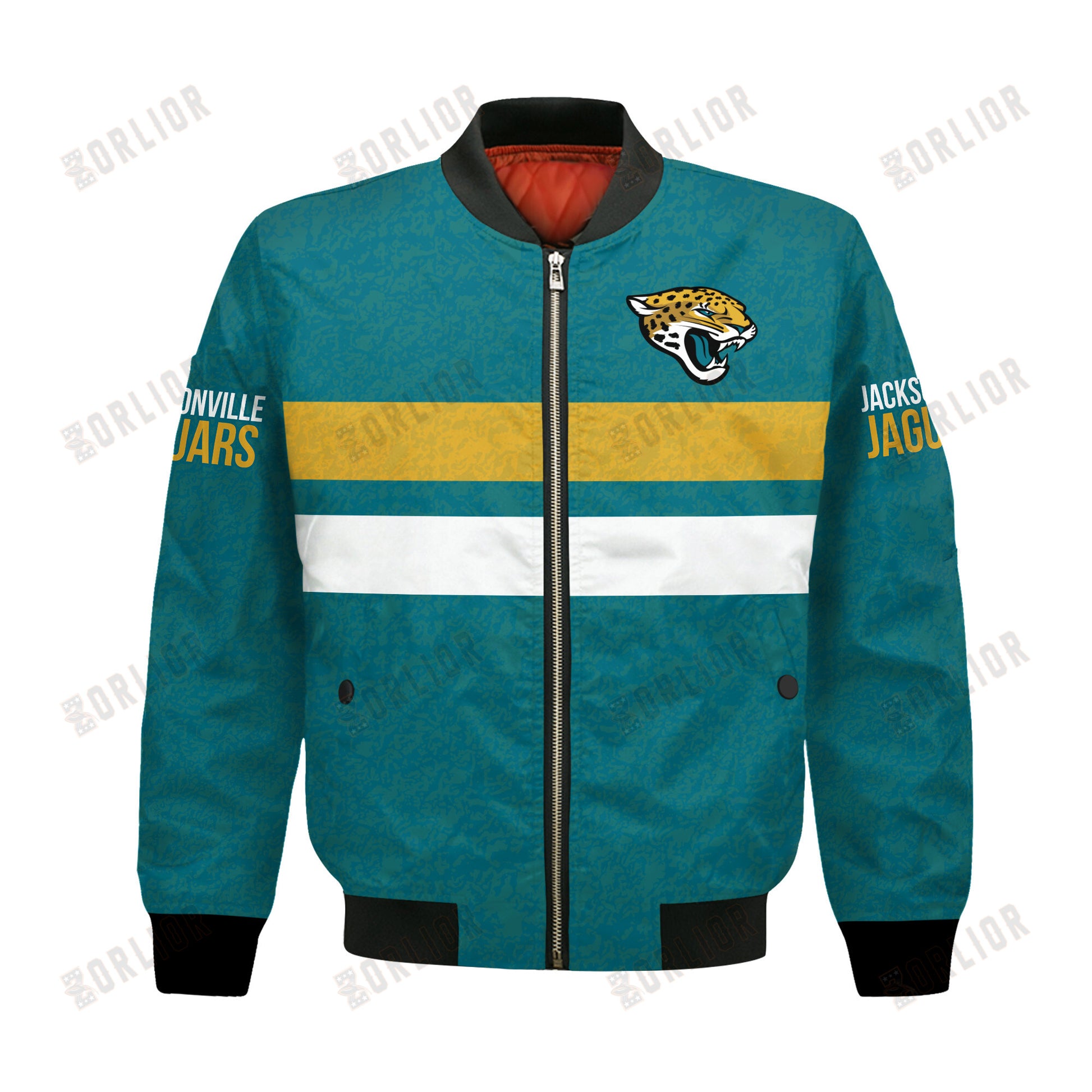 Jacksonville Jaguars Football Team 2024 -25 Super Durable Bomber Jacket