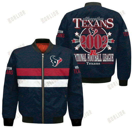 Houston Texans Football Team 2024 -25 Super Durable Bomber Jacket