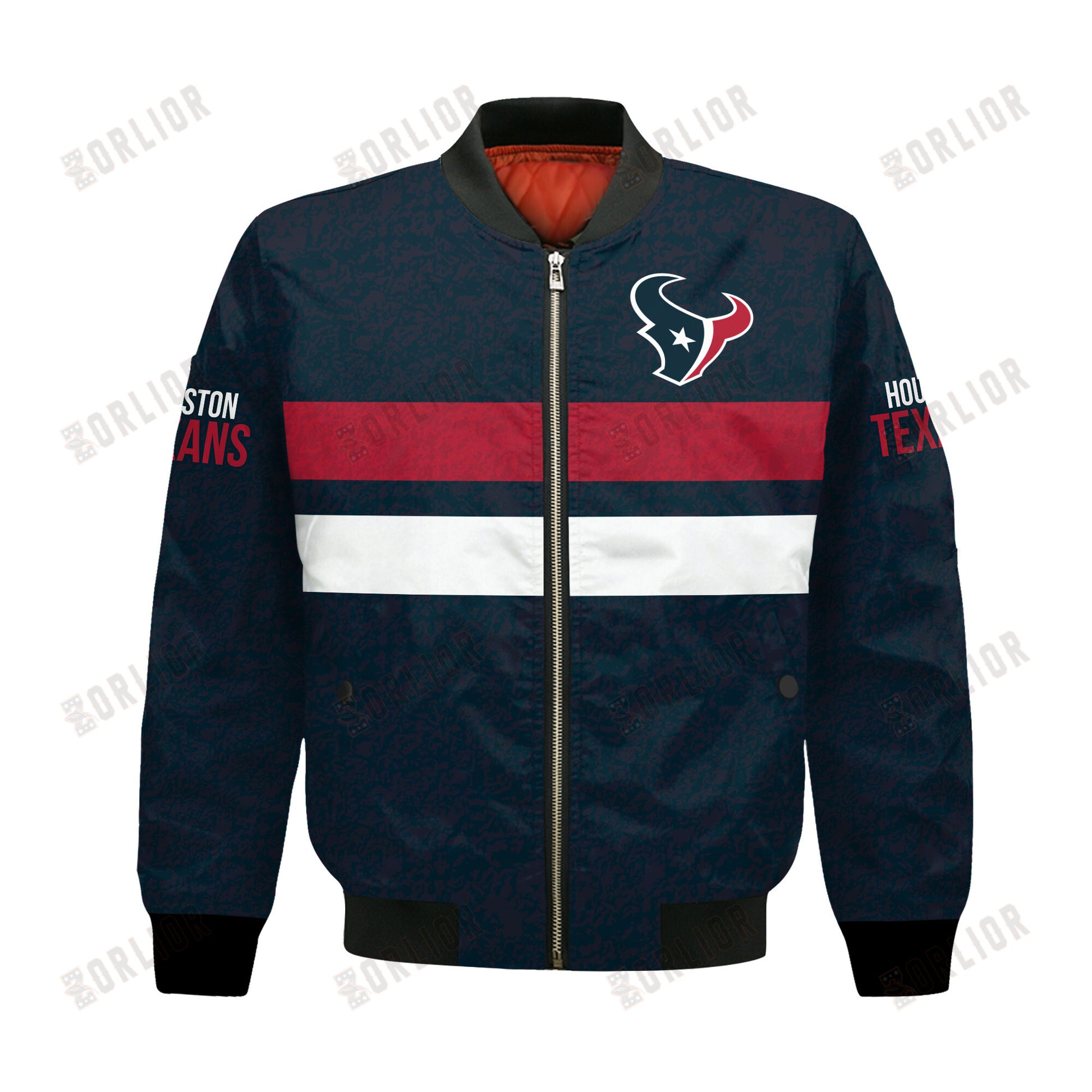 Houston Texans Football Team 2024 -25 Super Durable Bomber Jacket