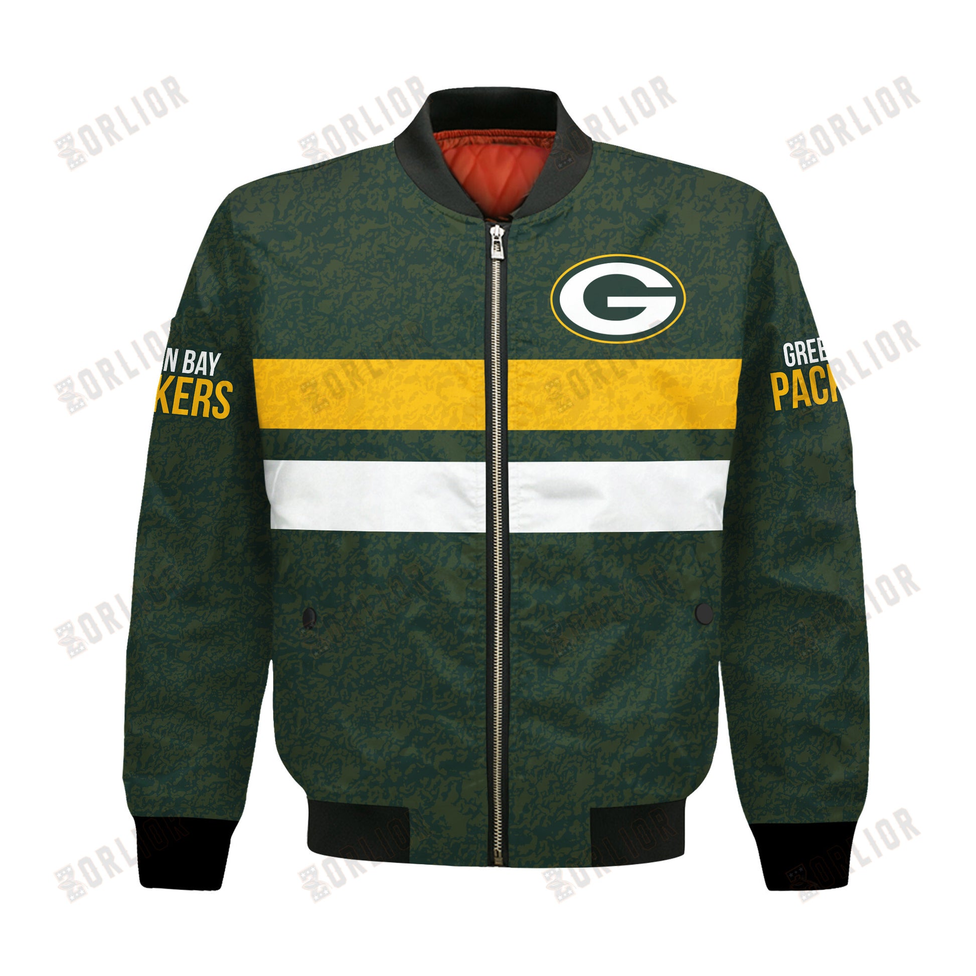 Green Bay Packers Football Team 2024 -25 Super Durable Bomber Jacket