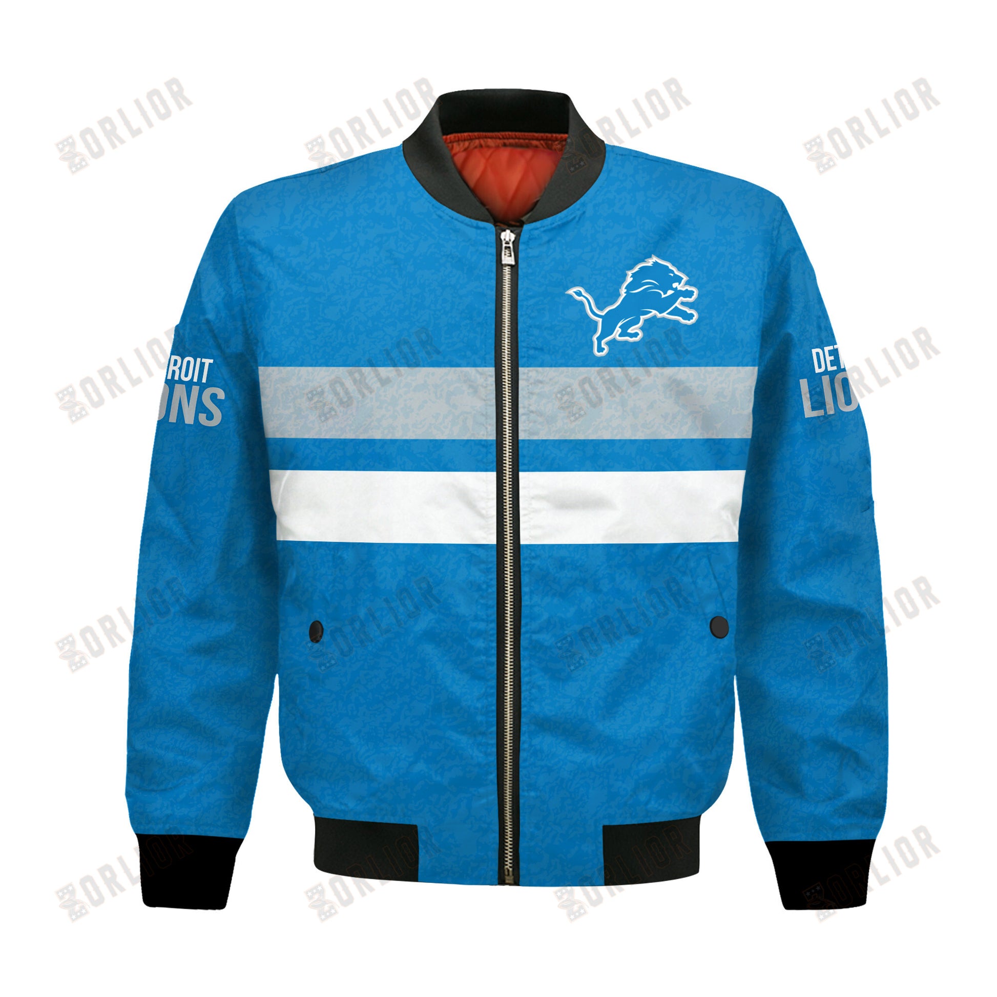 Detroit Lions Football Team 2024 -25 Super Durable Bomber Jacket