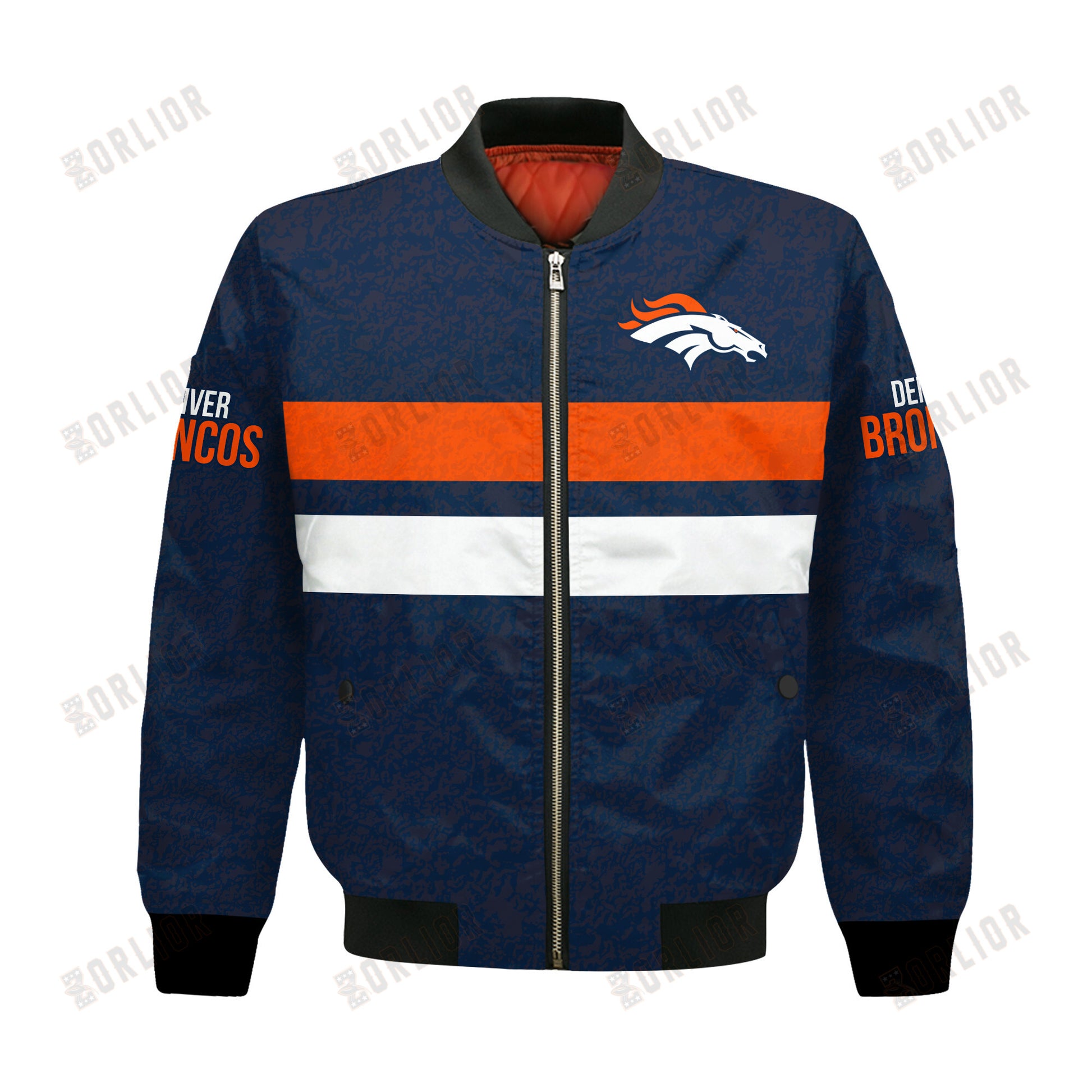 Denver Broncos Football Team 2024 -25 Super Durable Bomber Jacket