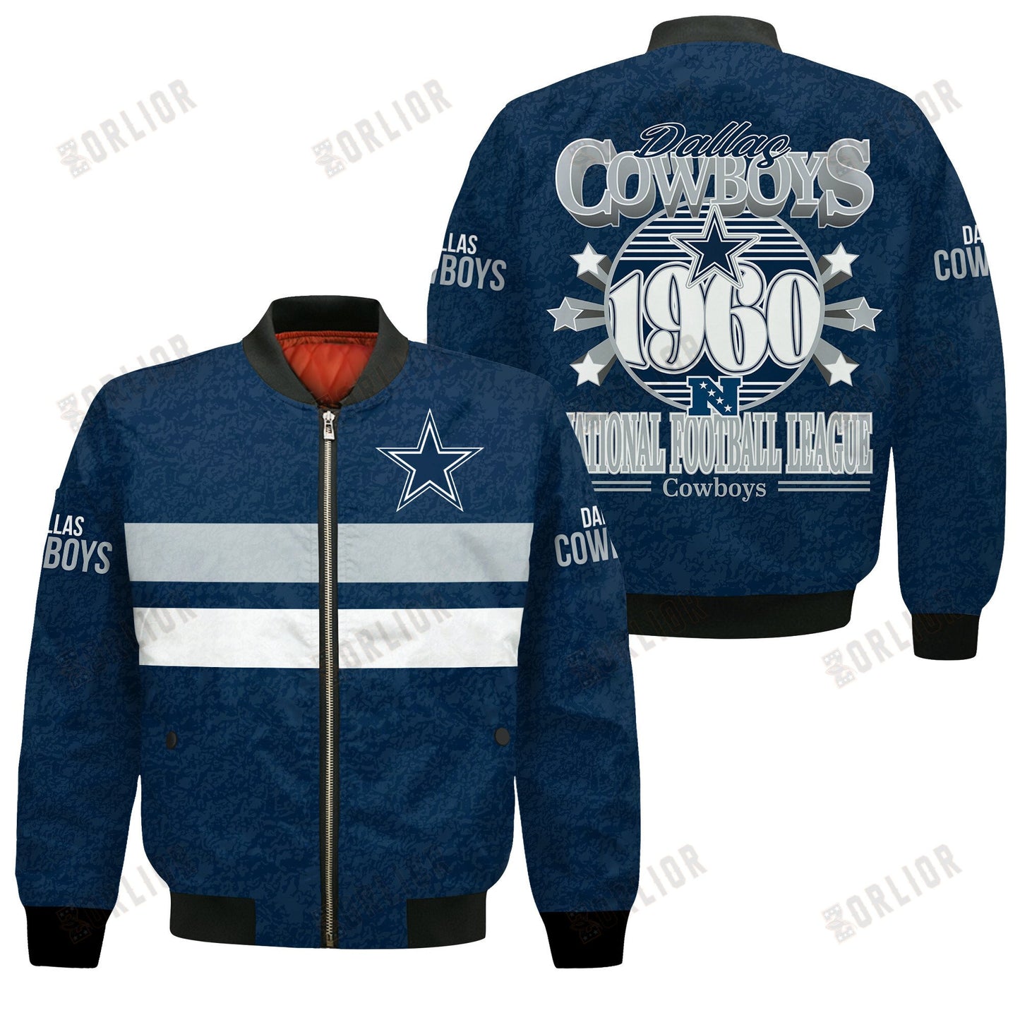 Dallas Cowboys Football Team 2024 -25 Super Durable Bomber Jacket