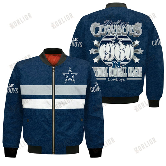 Dallas Cowboys Football Team 2024 -25 Super Durable Bomber Jacket