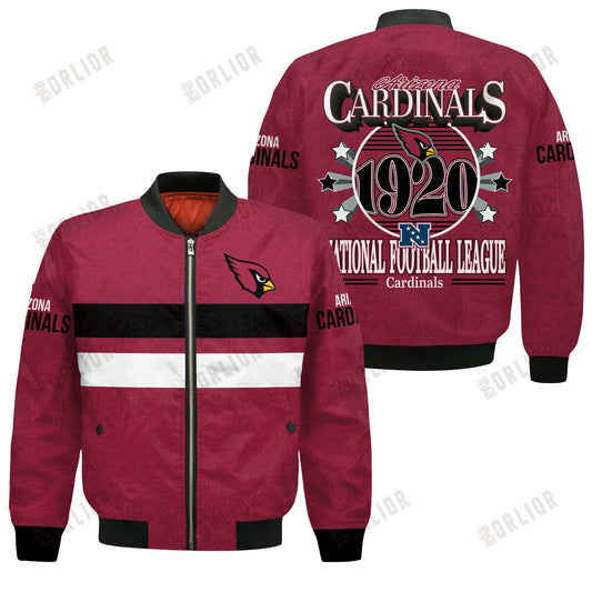 Arizona Cardinals Football Team 2024 -25 Super Durable Bomber Jacket