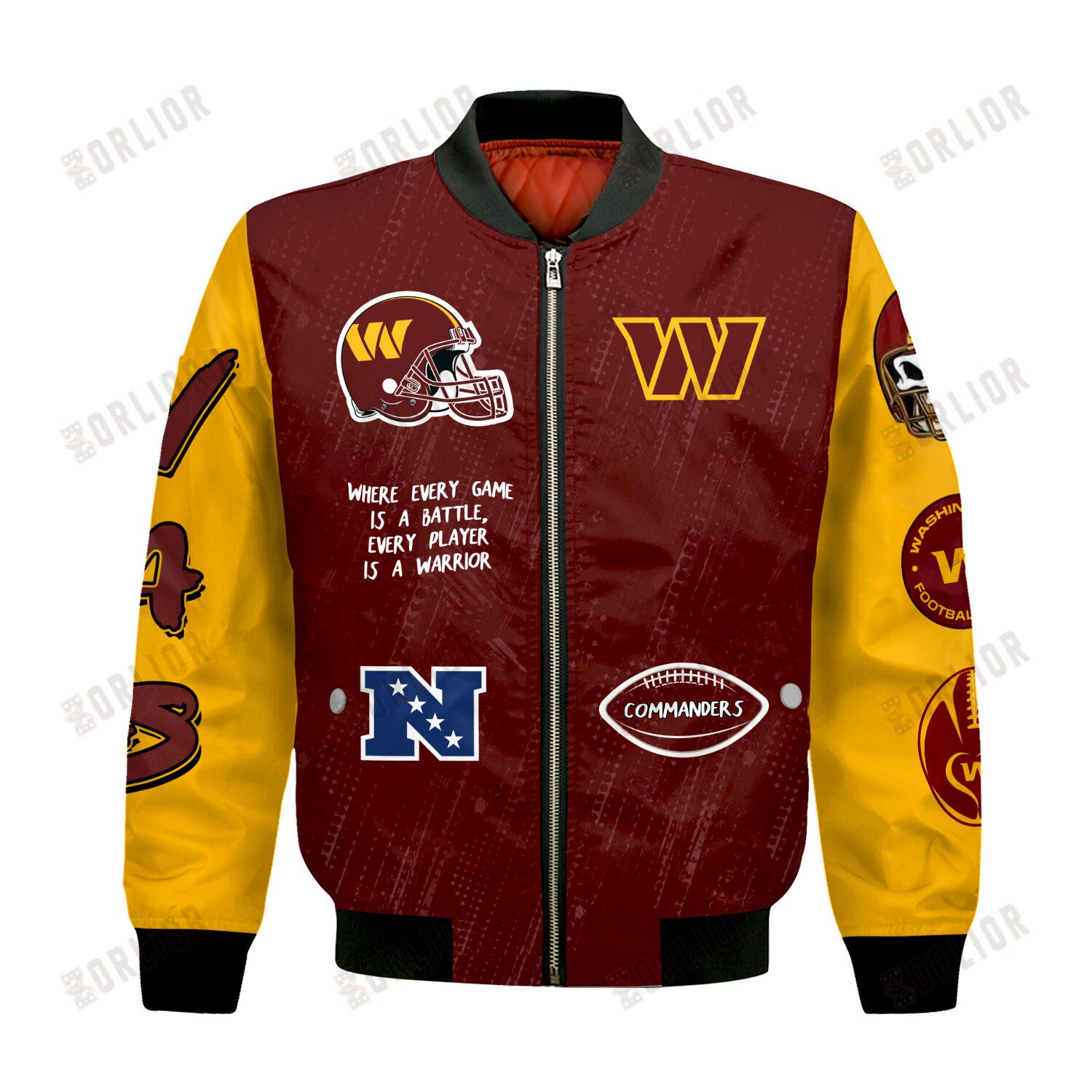 Washington Commanders National Football League Conquer Every Field Bomber Jacket