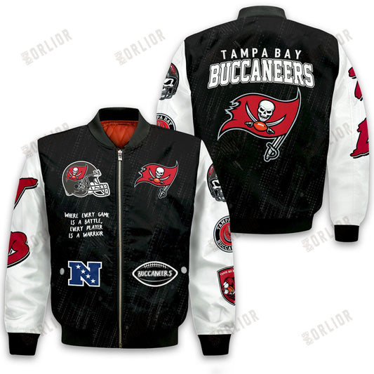 Tampa Bay Buccaneers National Football League Conquer Every Field Bomber Jacket