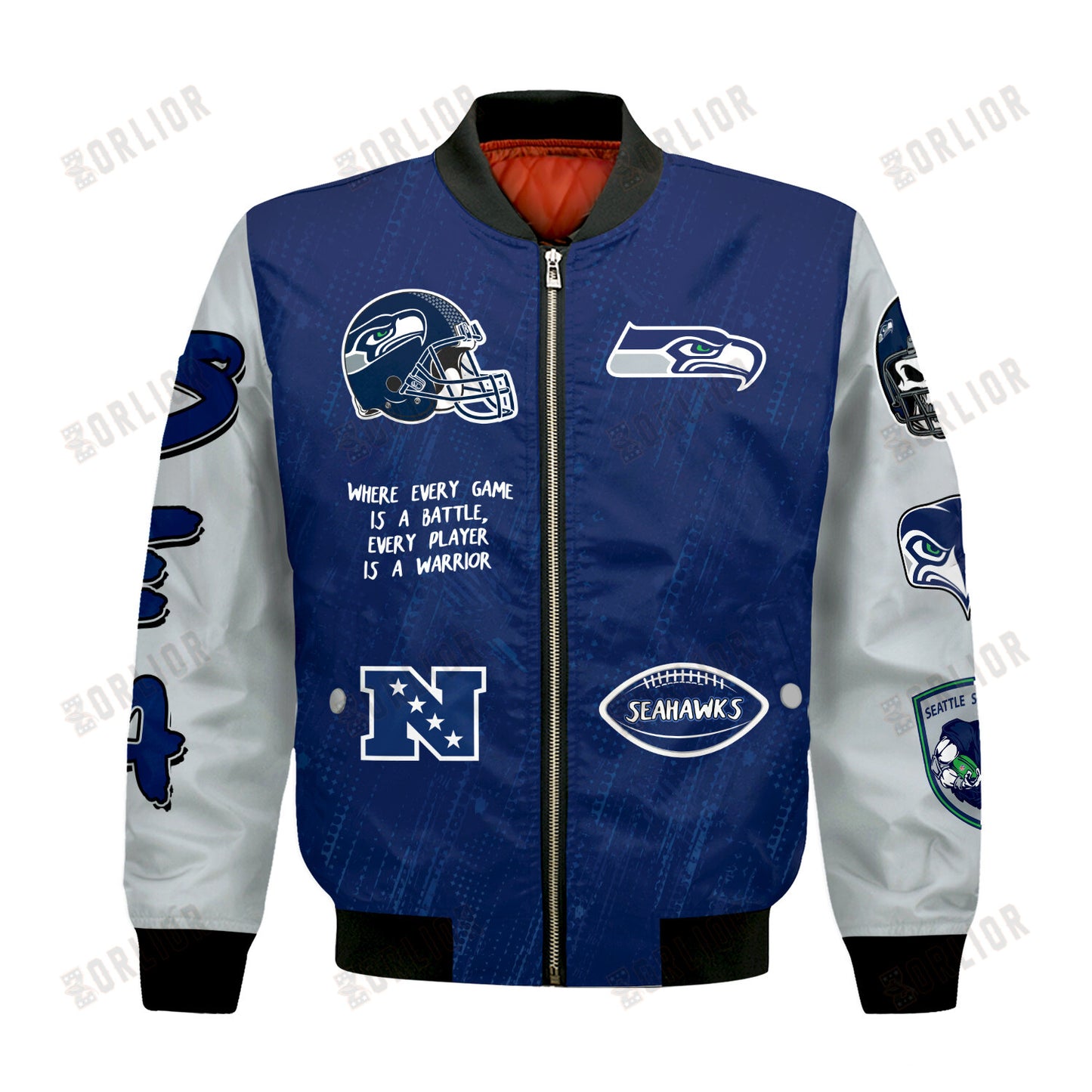 Seattle Seahawks National Football League Conquer Every Field Bomber Jacket
