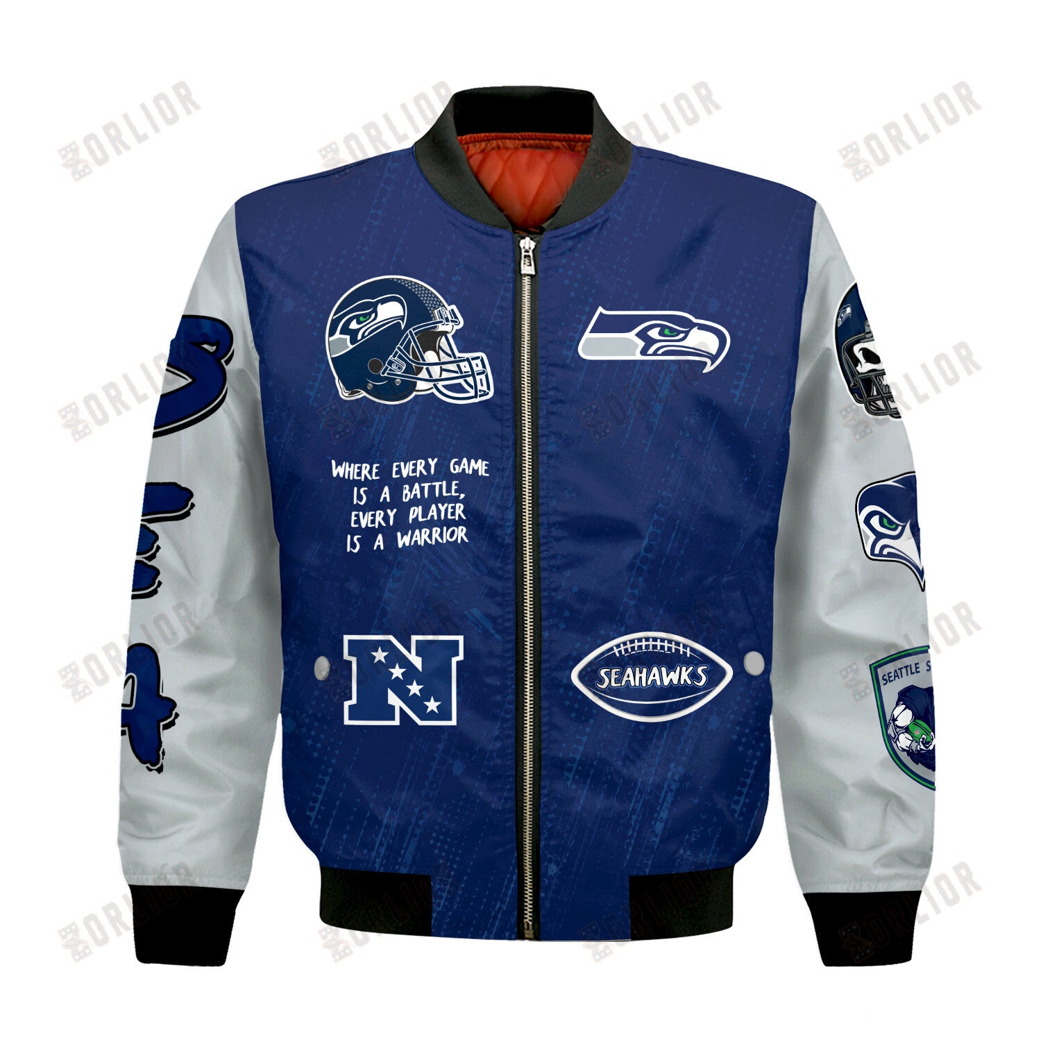 Seattle Seahawks National Football League Conquer Every Field Bomber Jacket