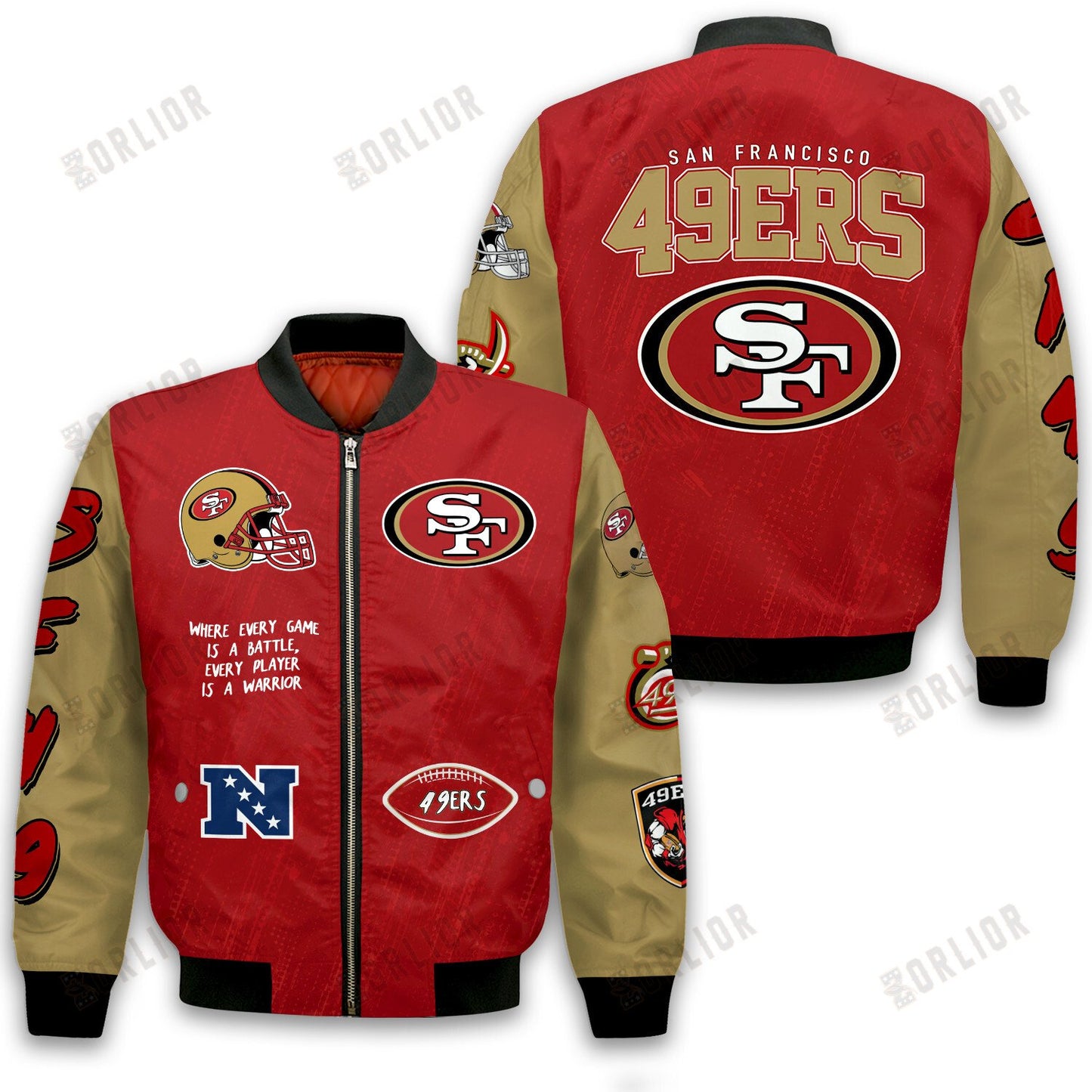 San Francisco 49ers National Football League Conquer Every Field Bomber Jacket
