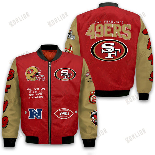 San Francisco 49ers National Football League Conquer Every Field Bomber Jacket