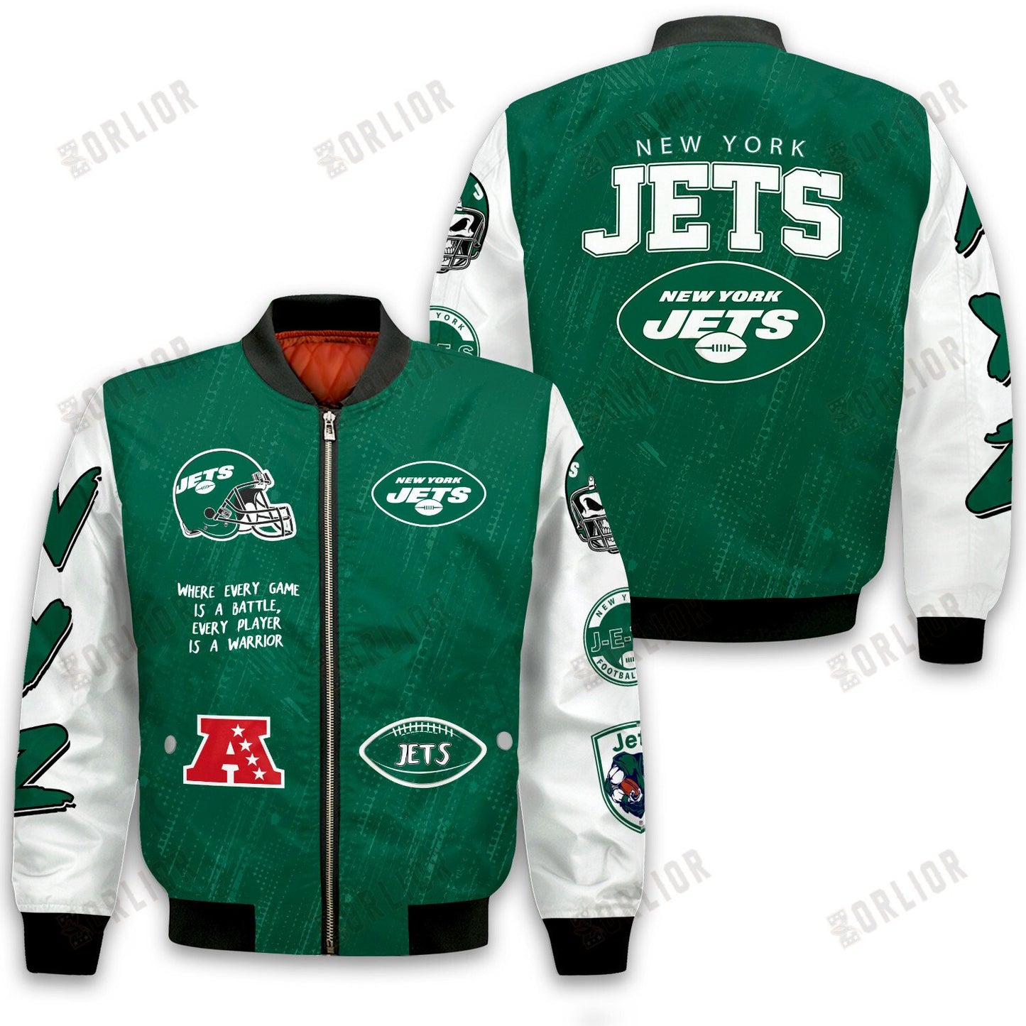 New York Jets National Football League Conquer Every Field Bomber Jacket