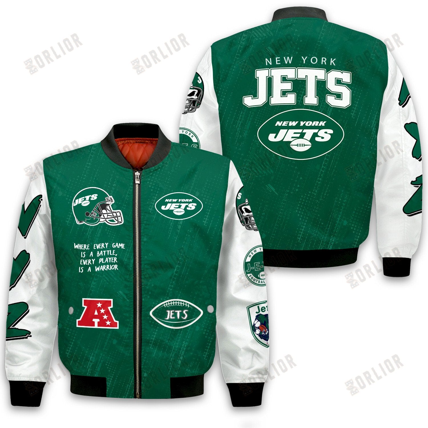 New York Jets National Football League Conquer Every Field Bomber Jacket