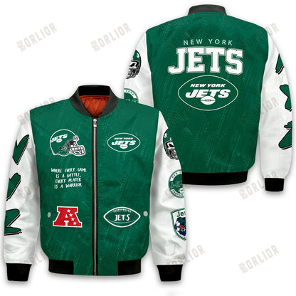 New York Jets National Football League Conquer Every Field Bomber Jacket