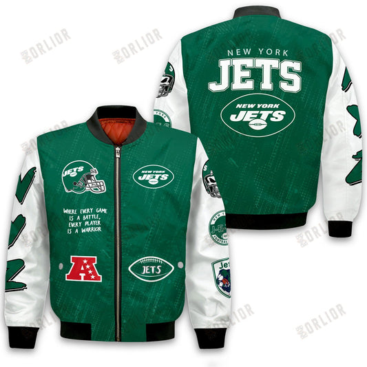 New York Jets National Football League Conquer Every Field Bomber Jacket