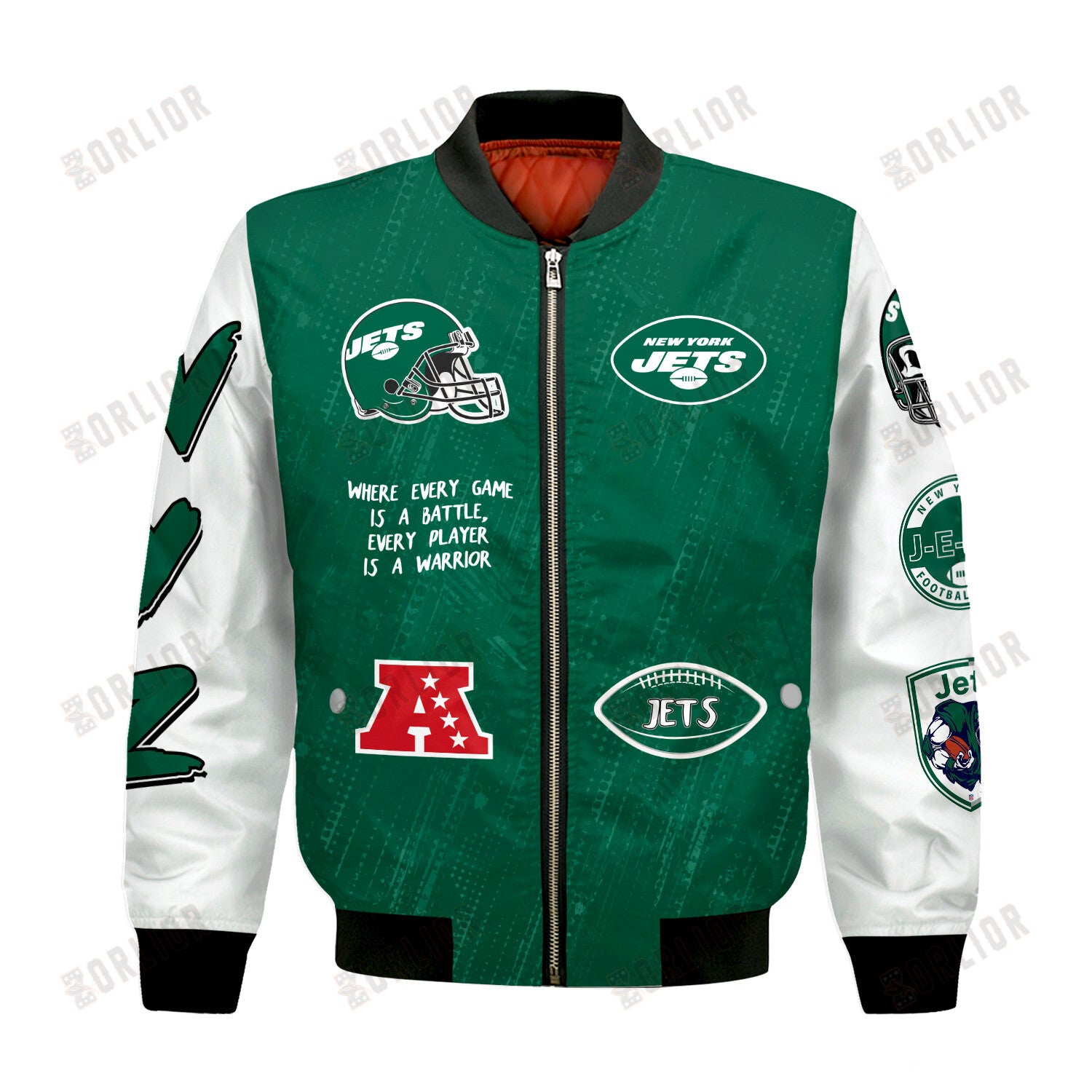 New York Jets National Football League Conquer Every Field Bomber Jacket