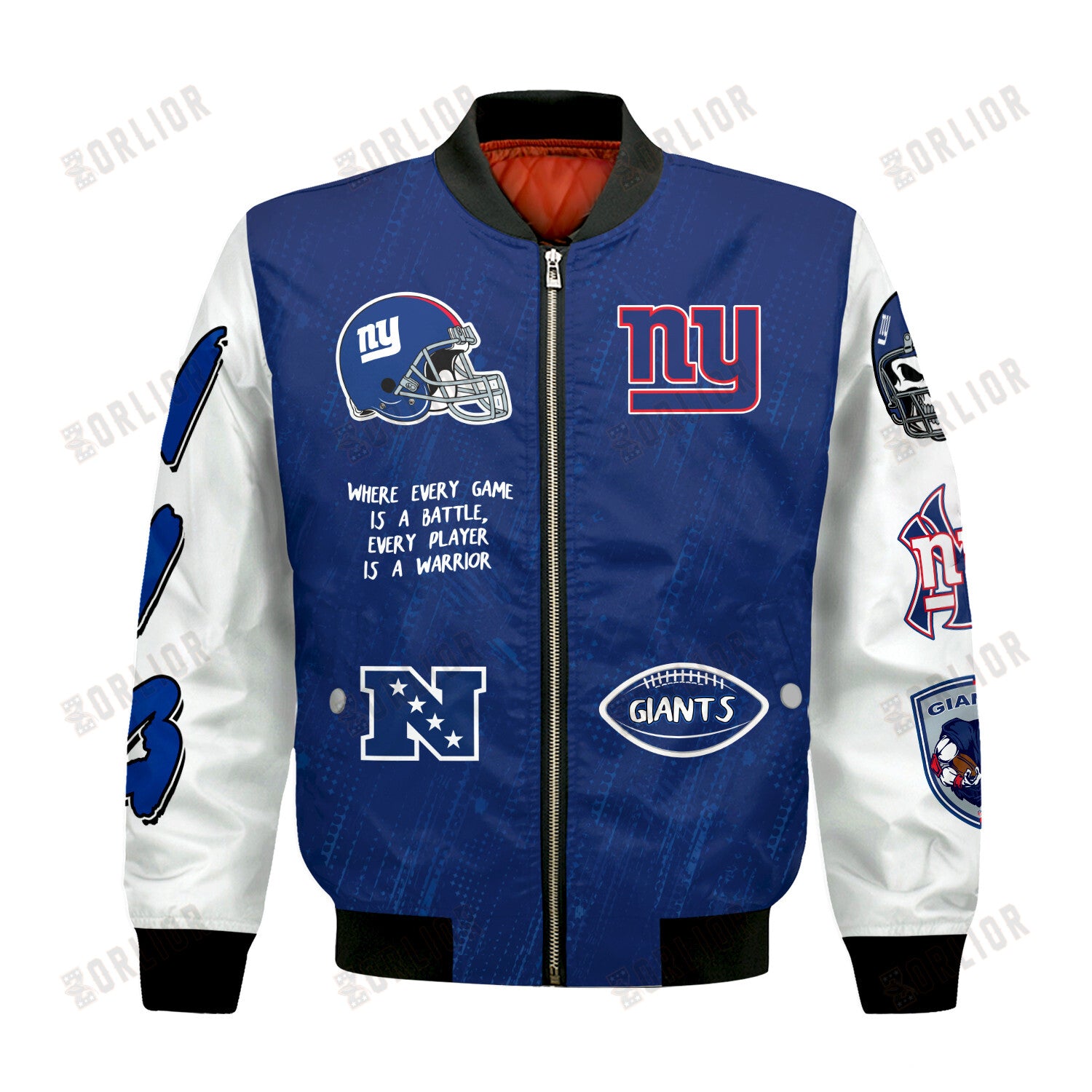 New York Giants National Football League Conquer Every Field Bomber Jacket