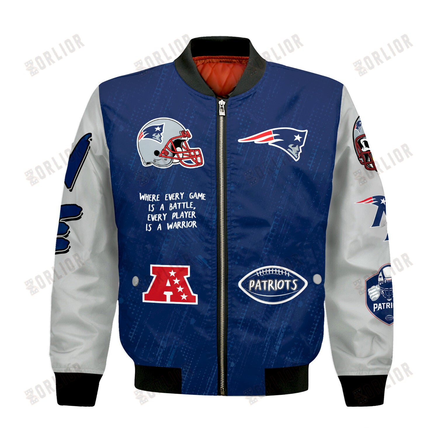 New England Patriots National Football League Conquer Every Field Bomber Jacket