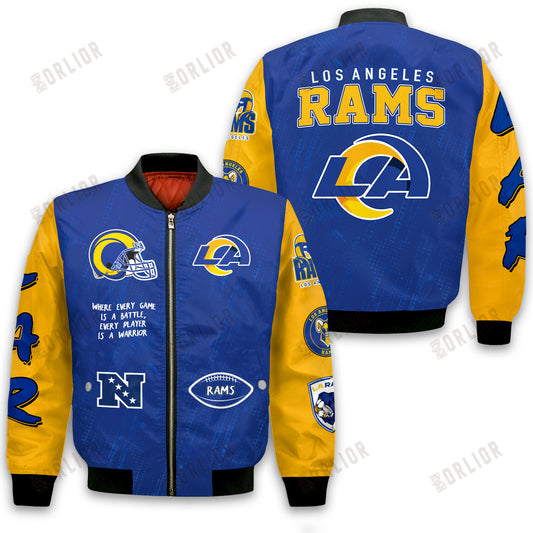 Los Angeles Rams National Football League Conquer Every Field Bomber Jacket