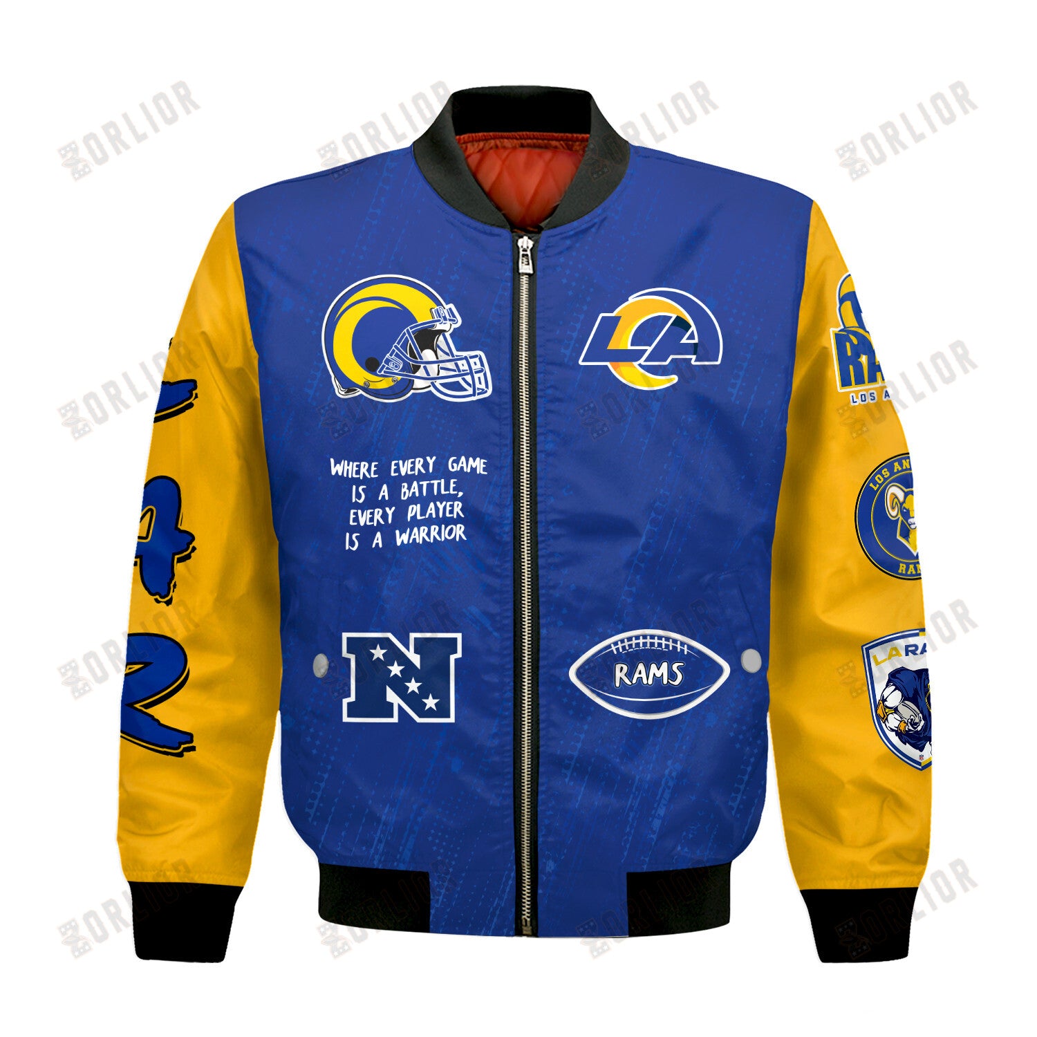 Los Angeles Rams National Football League Conquer Every Field Bomber Jacket