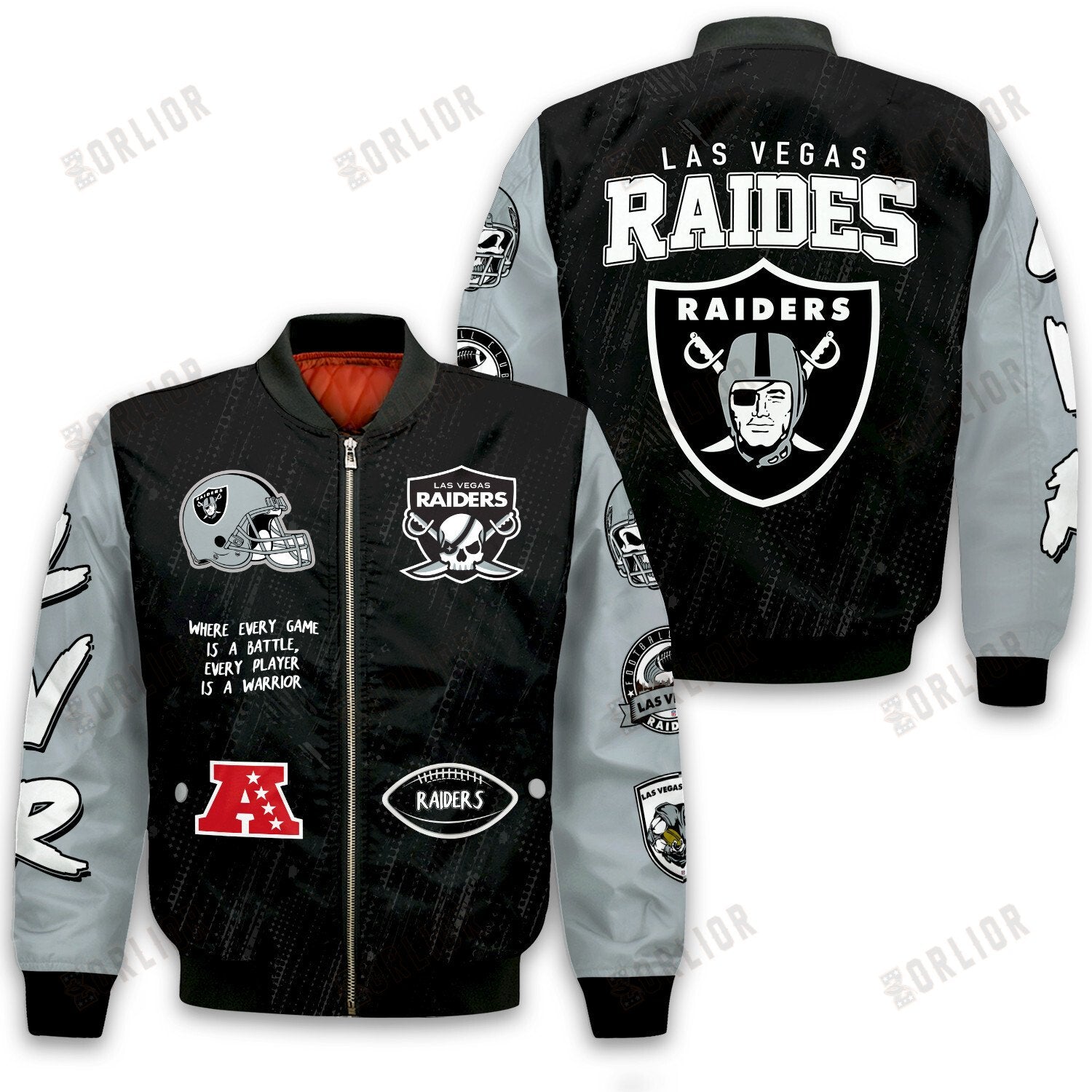 Las Vegas Raiders National Football League Conquer Every Field Bomber Jacket