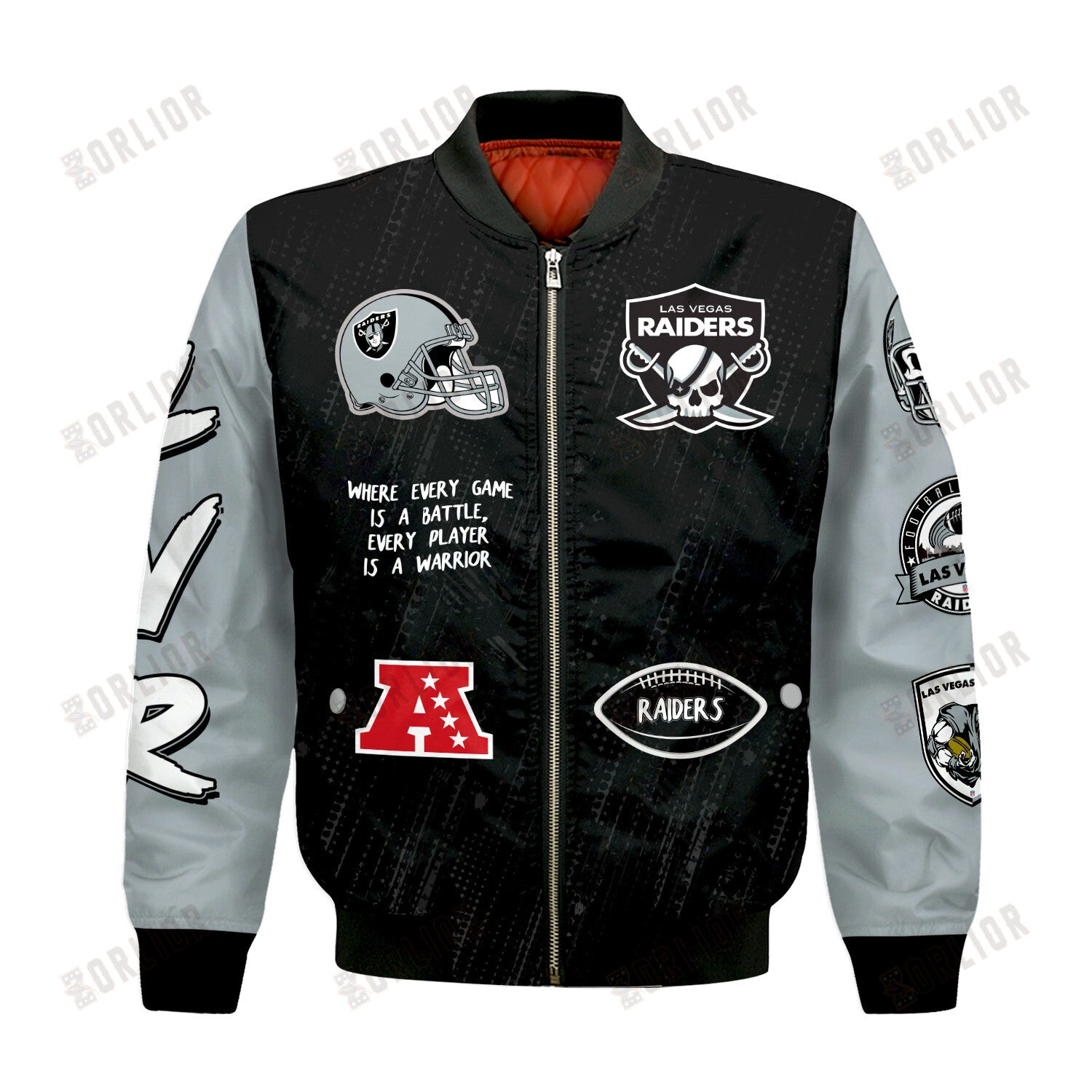 Las Vegas Raiders National Football League Conquer Every Field Bomber Jacket