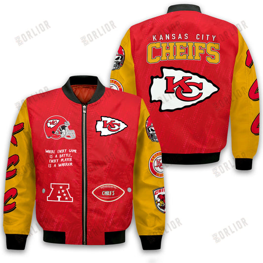Kansas City Chiefs National Football League Conquer Every Field Bomber Jacket