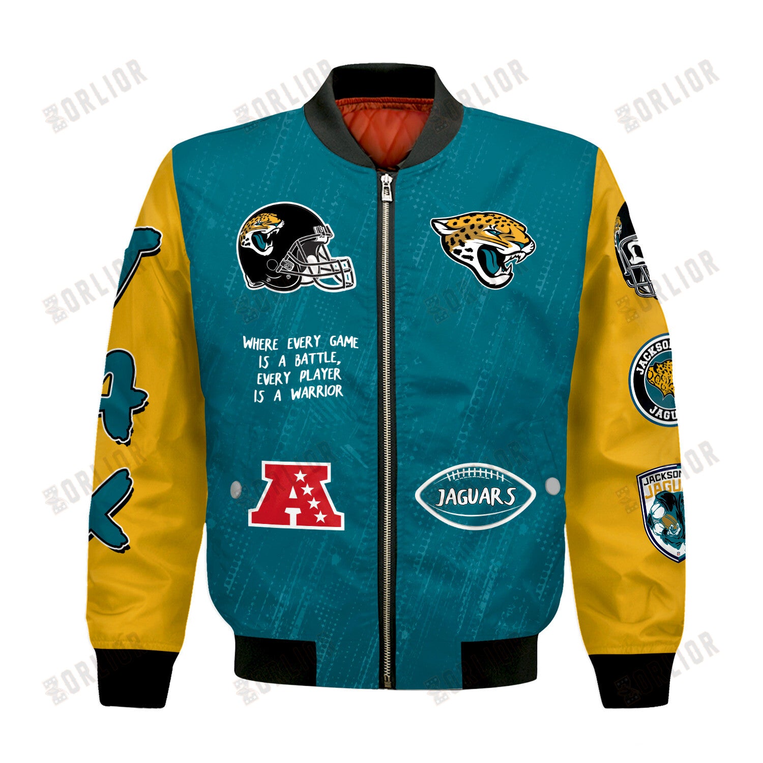 Jacksonville Jaguars National Football League Conquer Every Field Bomber Jacket