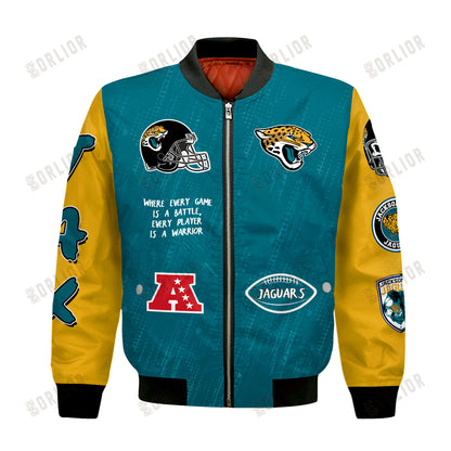 Jacksonville Jaguars National Football League Conquer Every Field Bomber Jacket