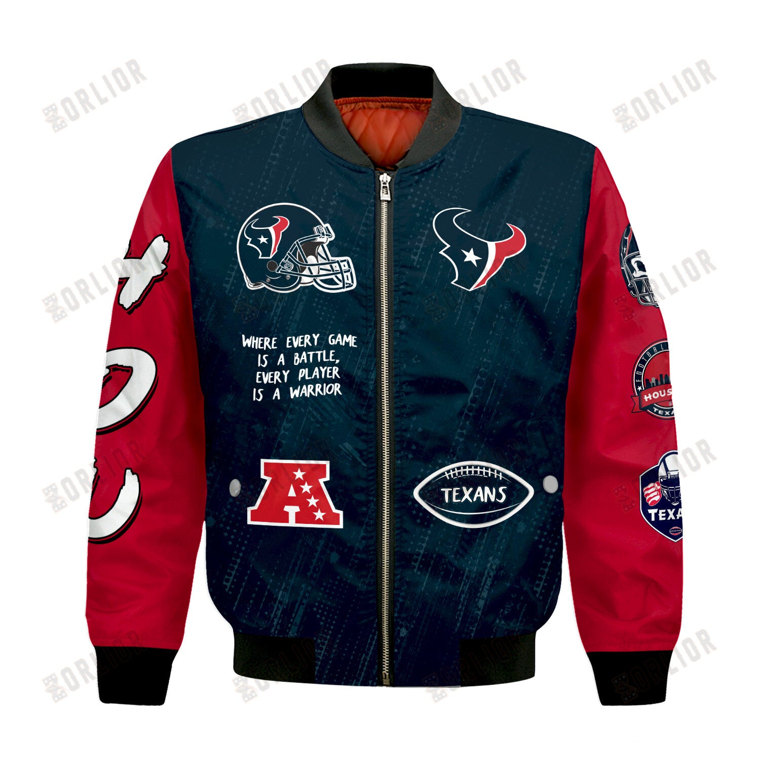 Houston Texans National Football League Conquer Every Field Bomber Jacket