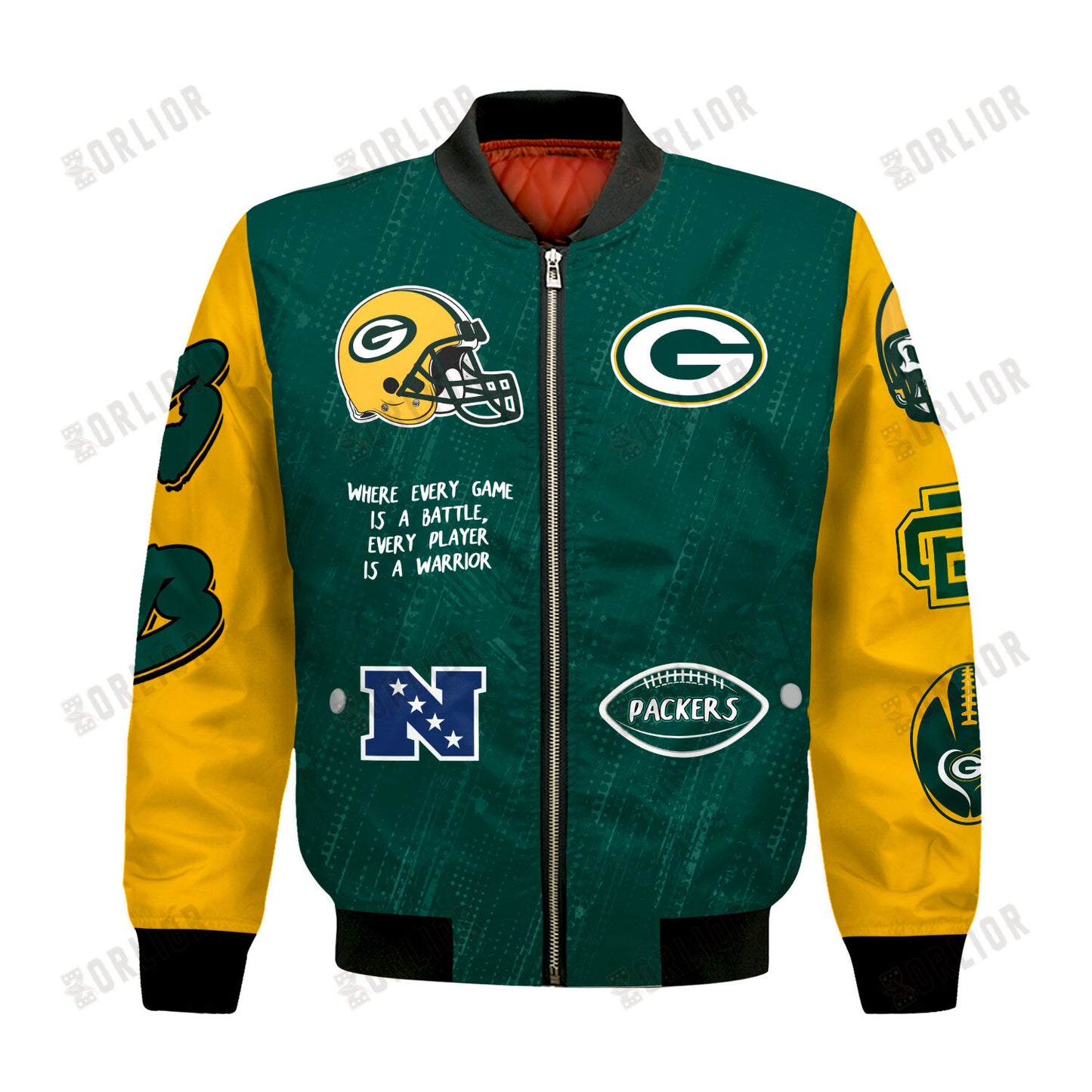 Green Bay Packers National Football League Conquer Every Field Bomber Jacket