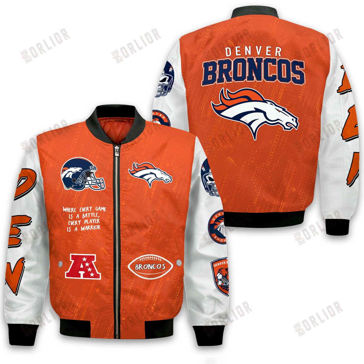 Denver Broncos National Football League Conquer Every Field Bomber Jacket