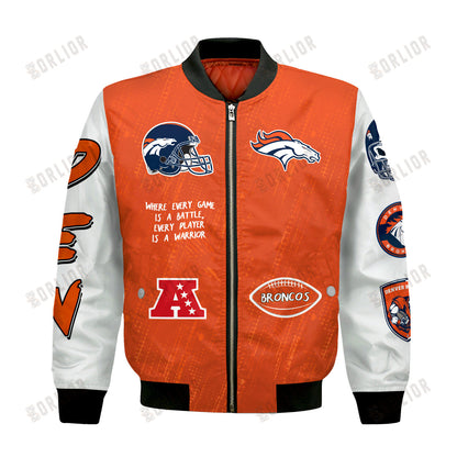 Denver Broncos National Football League Conquer Every Field Bomber Jacket