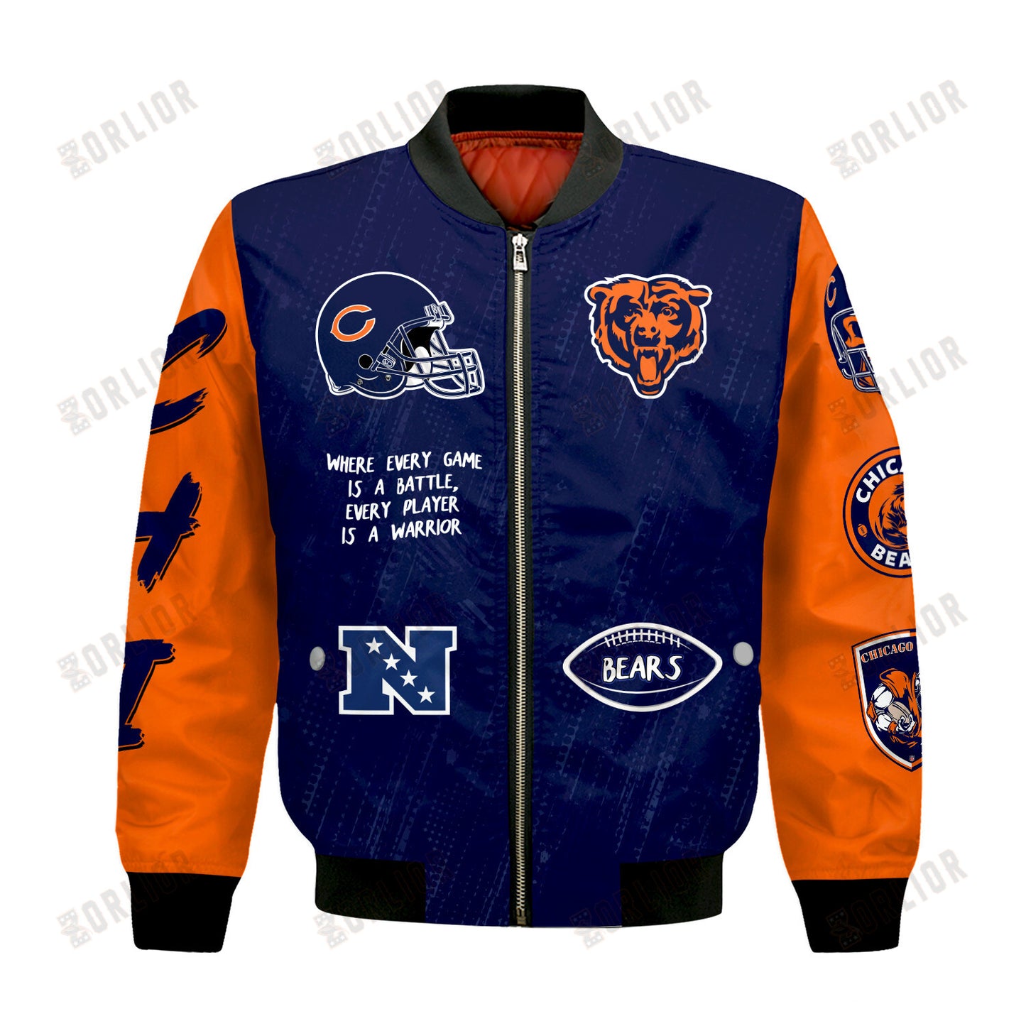 Chicago Bears National Football League Conquer Every Field Bomber Jacket
